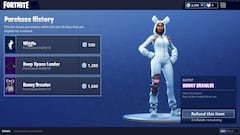 Vuelven a Fortnite las devoluciones de cosméticos