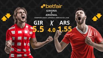 Girona vs. Arsenal: horario, dónde ver, pronósticos y clasificación