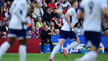 Thomas Tuchel observa el transcurso del Inglaterra - Andorra.