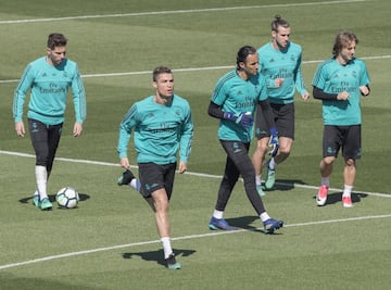 El entrenamiento del Madrid antes de recibir al Athletic