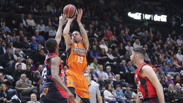 El Valencia Basket pone fin a la racha de 10 victorias del Baskonia