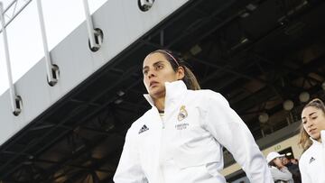 Kenti Robles, durante un partido del Real Madrid esta temporada.