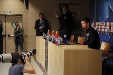 Rueda de prensa de Simeone, Godín y Gabi