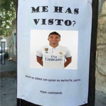 Casemiro, el protagonista de los memes del Clásico