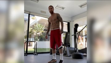 Real Madrid: Sergio Ramos invites you to take part in his handstand challenge