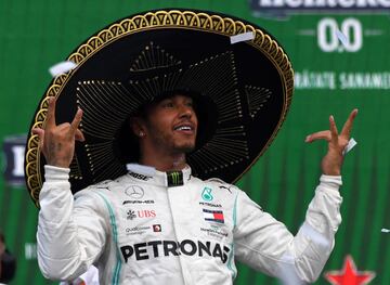 Hamilton, vencedor de la carrera.