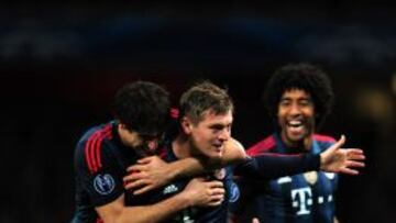 Kroos (centro) abrió el marcador.