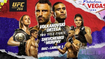 Cartel del UFC 266.