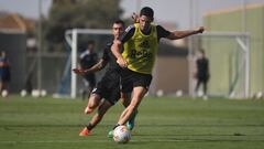 Bodiger, primer entrenamiento FC Cartagena.