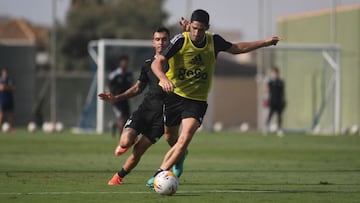 Bodiger, primer entrenamiento FC Cartagena.