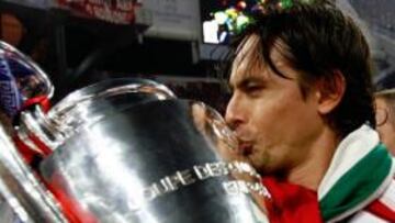 <b>CAMPEÓN. </b>'Pippo' Inzaghi conquistó dos Champions con el Milán.