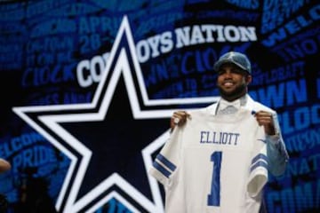 Ezekiel Elliott seleccionado por los Dallas Cowboys.