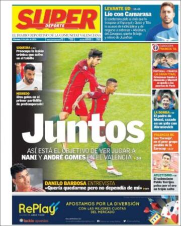 Portadas de la prensa mundial