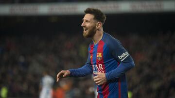 Leo Messi, durante un partido del Barcelona contra el Espanyol.