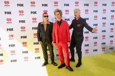 Tre Cool, Billie Joe Armstrong y Mike Dirnt, componentes de Green Day