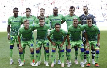 El once inicial del Betis. 