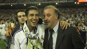 Vicente del Bosque y Raúl González Blanco.