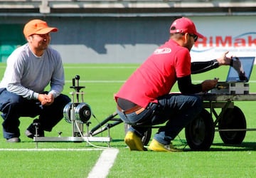 Así quedó la renovada cancha del estadio de Audax Italiano