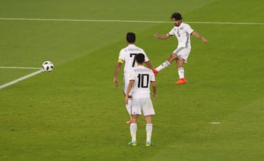 Soccer Football - FIFA Club World Cup Third Place Match - Al Jazira vs CF Pachuca - Zayed Sports City Stadium, Abu Dhabi, United Arab Emirates - December 16, 2017   Al Jazira’s Khalfan Alrezzi scores their first goal    REUTERS/Ahmed Jadallah