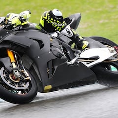 La lluvia desluce el estreno de Bautista con Honda