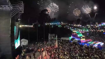 Más de 35.000 personas asistieron al típico alumbrado navideño, donde se realizó un gran evento con show de drones, juegos pirotécnicos y presentaciones musicales, entre ellas la de Andrés Cepeda.