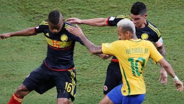 Neymar ante la Selección Colombia