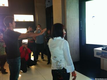 Los deportistas Verdasco y Rienda, en el lanzamiento de Kinect Sports 2