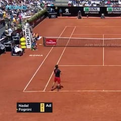 Así te arruina un sueño Nadal: el golpe que Fognini no se creyó