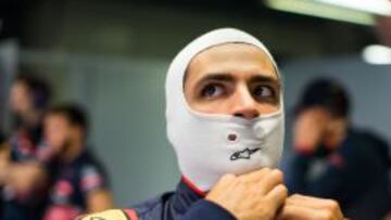 Sainz, en Monza durante del GP de Italia.