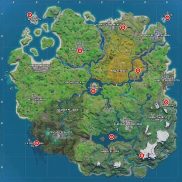 Todas las ubicaciones de helicópteros Choppa del mapa