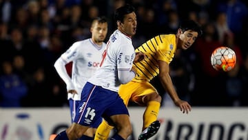 Nacional vs Boca, en el Parque Central. 