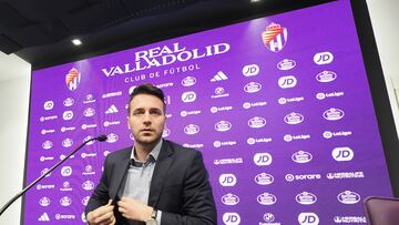 VALLADOLID. 08/06/23. PHOTOGENIC. RUEDA DE PRENSA DEL DIRECTOR DEPORTIVO DEL REAL VALLADOLID FRAN SANCHEZ.