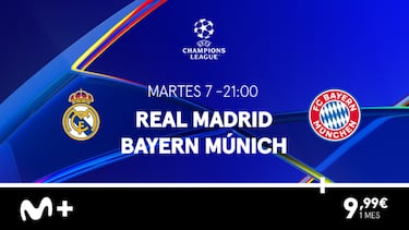 Real Madrid - Bayern: fecha, horario y cómo ver el clásico de la Champions League por solo 5 euros
