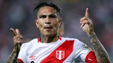 FILE PHOTO: Football Soccer - World Cup 2018 Qualifier - Argentina v Peru - Nacional Stadium, Lima, Peru - 06/10/2016 - Peru&#039;s Paolo Guerrero celebrates after scoring.  REUTERS/Mariana Bazo/File Photo