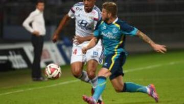 Alberto Moreno, en un amistoso reciente contra el Olympique de Lyon.