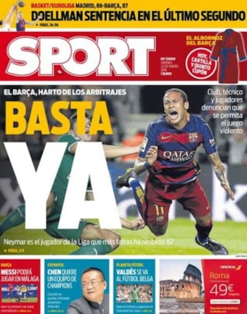 Portadas de la prensa mundial