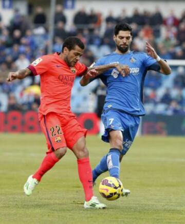 Dani Alves con Lafita.