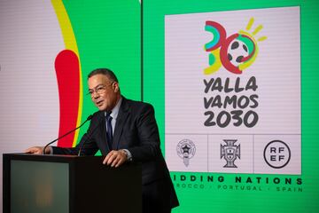 Fouzzi Lekjaa, presidente de la Federación Marroquí de Fútbol.
