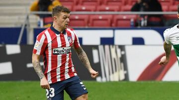 Trippier, durante un partido con el Atl&eacute;tico.