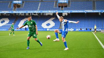 Imagen del partido entre el Deportivo y el Compostela