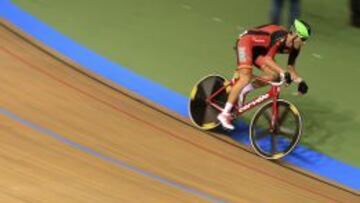 Elorriaga, ciclista espa&ntilde;ol en pista