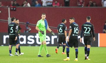 Grbic, De Paul, Nahuel Molina y Correa con el Atlético.