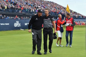 Mickelson y Stenson.