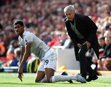 Mourinho and Marcus Rashford.