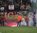 Los ultras del Lens provocan la parada del partido ante el Caen