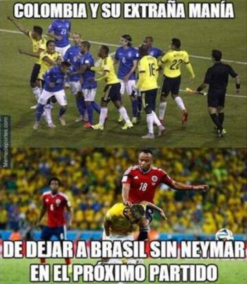 Los memes se burlan de Neymar y Brasil tras la derrota ante Colombia en Copa América.