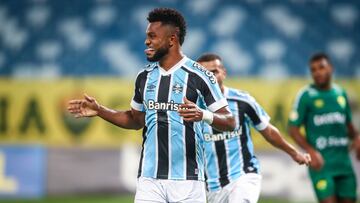 Miguel Borja le da el triunfo a Gremio sobre Cuiab&aacute; por el Brasileirao.