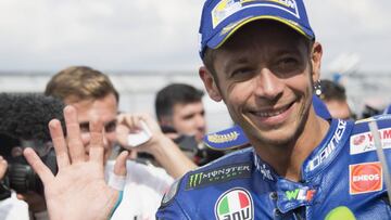 Valentino Rossi en Silverstone.
