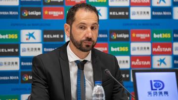 Pablo Mach&iacute;n, en su presentaci&oacute;n con el Espanyol este martes.