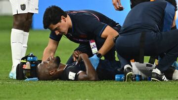 La rodilla de Enner Valencia peocupa a Ecuador